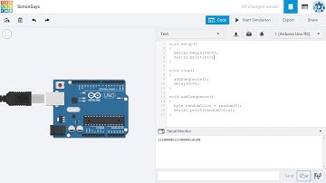 Simon Says Part 3: Sequence of Random Colors