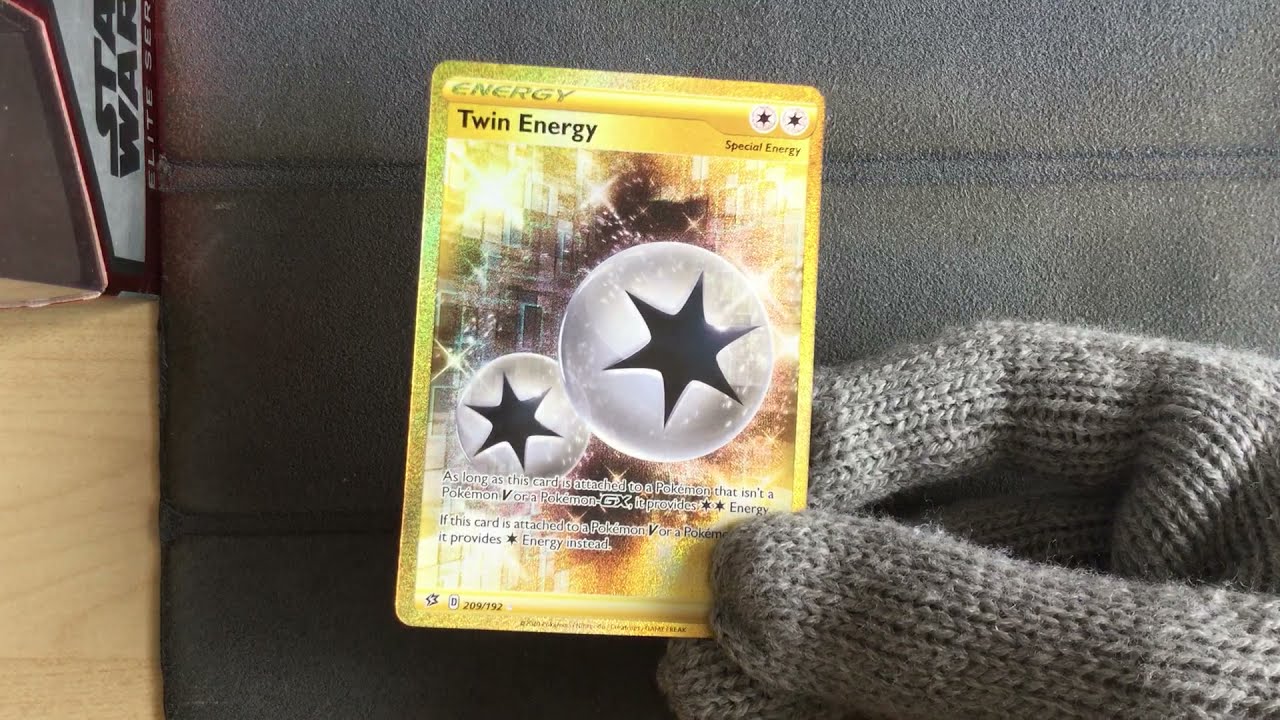 gold twin energy pokemon card Twin Energy 209/192