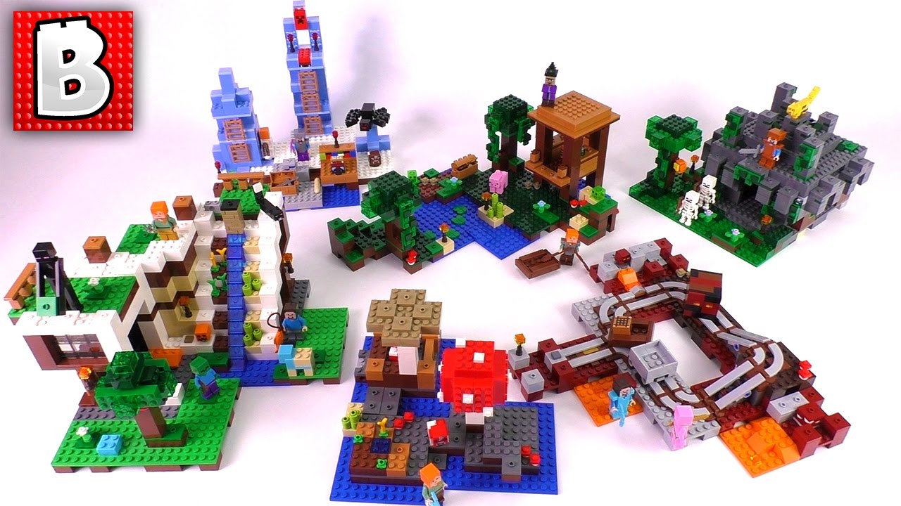 all minecraft lego sets combined