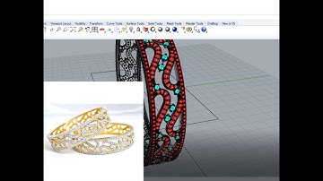 Rhino 5 tutorial ,#Motif_Bangles || CAD|| #rhinoceros #3D #Rhino_5_Software