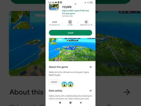 sigma battle royale game in play store app 😱💥 #shorts #ytshorts #freefire #gaming #ff