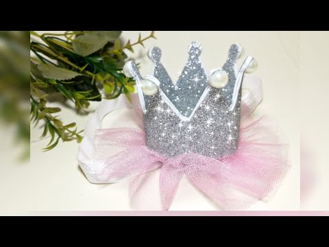 Doğum günü prenses tacı yapımı 👑/ Birthday princess crown making 👑 DIY- KENDİN YAP