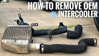 1999 MITSUBISHI ECLIPSE GSX: HOW TO REMOVE OEM TURBO INTERCOOLER
