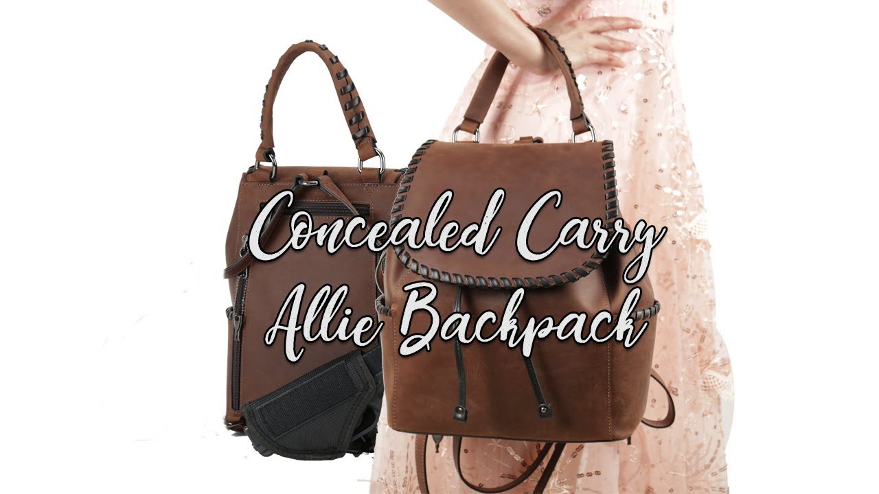 Concealed Carry Allie Leather Backpack | Concealed Carry 