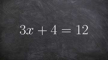 Solving a two step equation