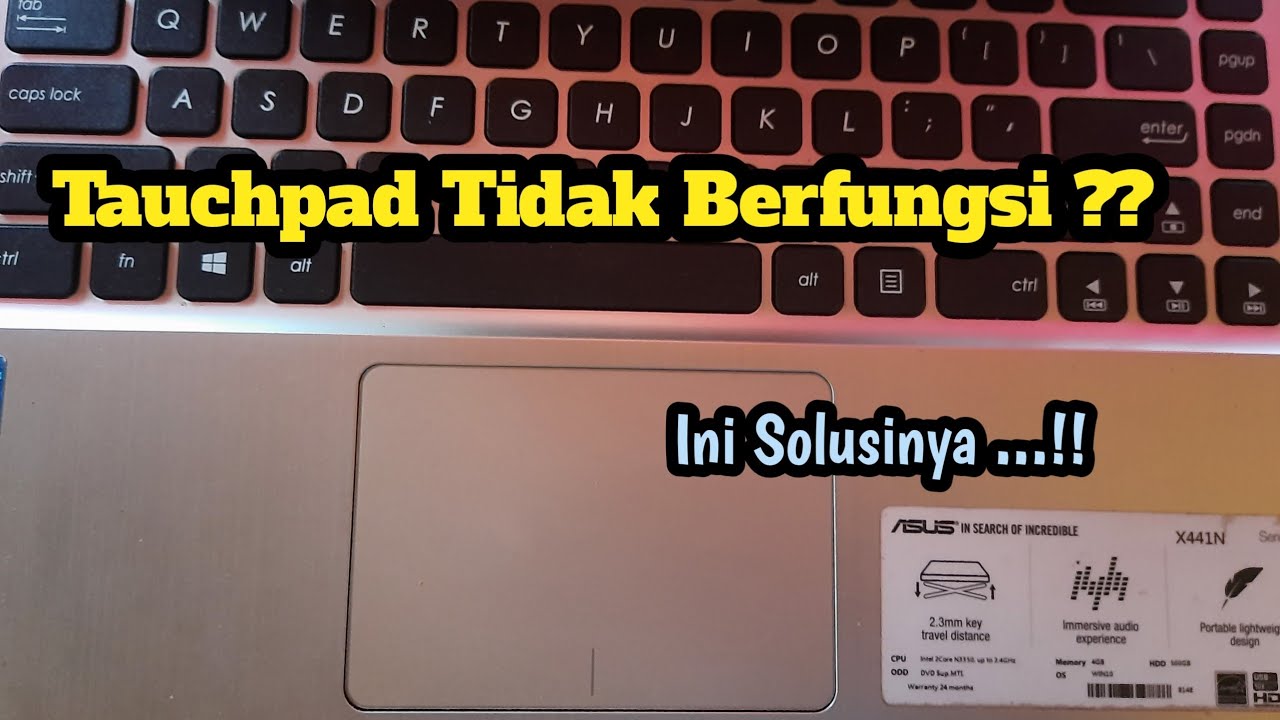 Cara mengatasi kursor yang tidak muncul / touchpad tidak berfungsi pada