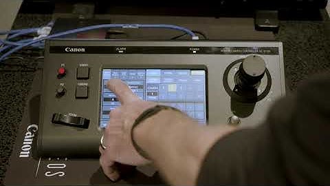 Connecting CR-N300 and CR-N500 PTZ Cameras to a Canon RC-IP100 Controller