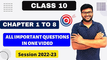 All Important Questions in 1 Video I Class 10 Maths I Session 2022-23 I Maths Important Questions