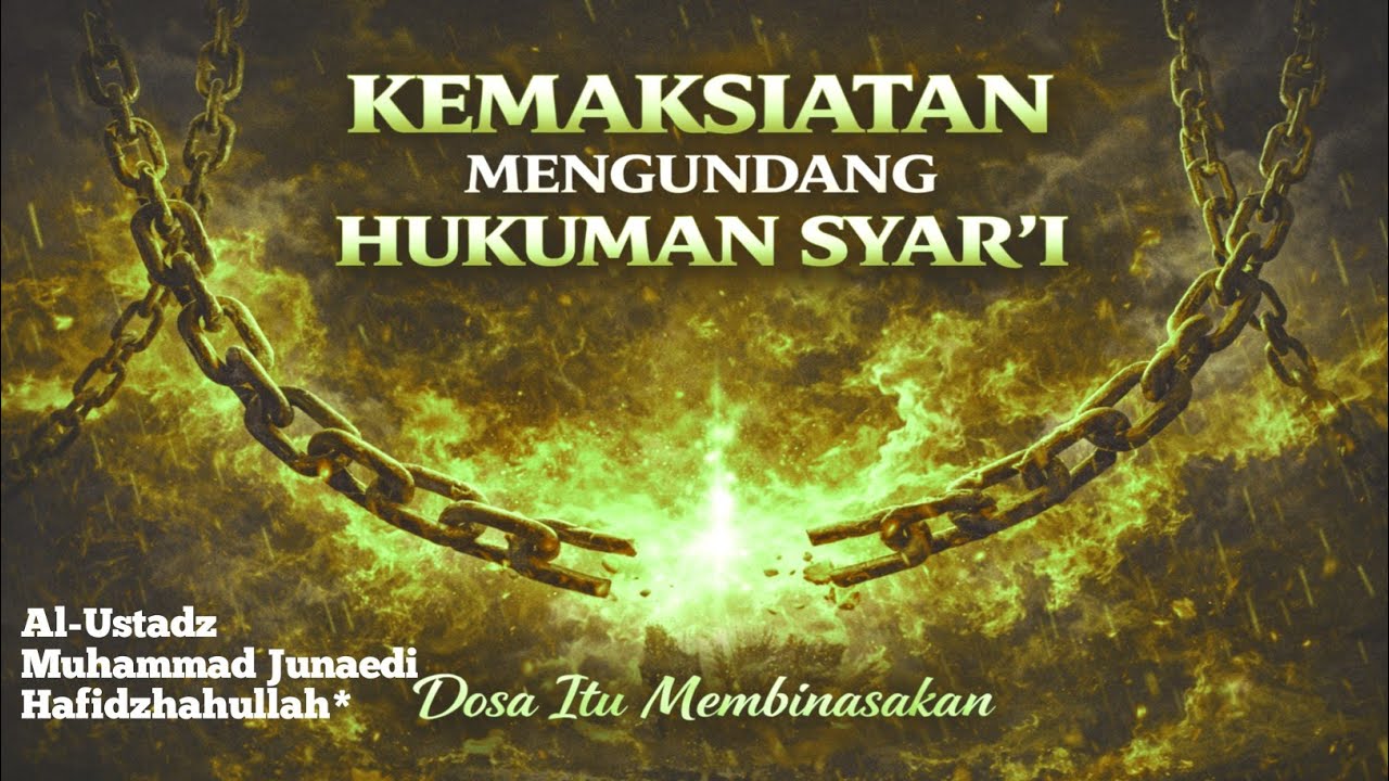 KEMAKSIATAN MENJADI SEBAB SESEORANG DI JATUHI HUKUMAN SYAR'I | PERINGATAN KERAS BAGI KAUM MUSLIMIN 
