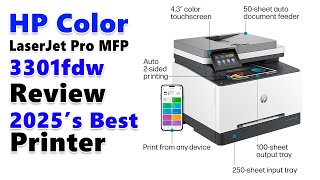 HP Color LaserJet Pro MFP 3301fdw review - 2024’s Best Printer