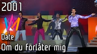 Melodifestivalen 2001 – 03. Om du förlåter mig – Date