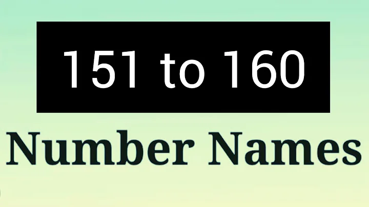 Number Names (from 151 To 160)/Maths/Inwords Counting/Number Spellings In English For Kids