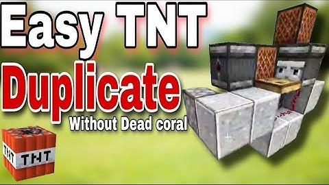 Super EASY Minecraft 1.19 TNT DUPLICATE / DUPLICATION / DUPER Tutorial  Without use dead coral fan