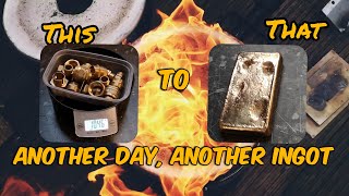 Another Day, Another Ingot - Brass Ingot - Trash to Treasure - Recycling Waste - Devil Forge
