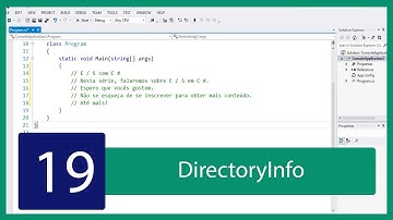 C# Tutorial de IO #19 - Usando A Classe DirectoryInfo