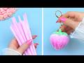 🍓 How to Make Cute Strawberry Keychain 🍓 Cute & Easy Pipe Cleaner Craft!