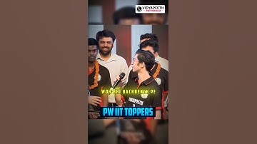 When SIGMA Talks! 💀 JEE Advanced 2025 Topper! #shorts