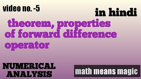 properties of forward operator, for bsc MSc etc...||#numericalanalysis || math means magic
