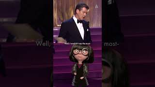 Edna Mode & Pierce Brosnan Present Best Costume Design at the 77th #Oscars