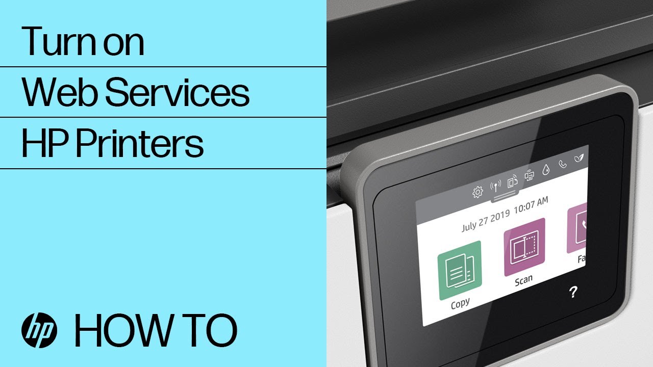 Turn on Web Services on HP Printers