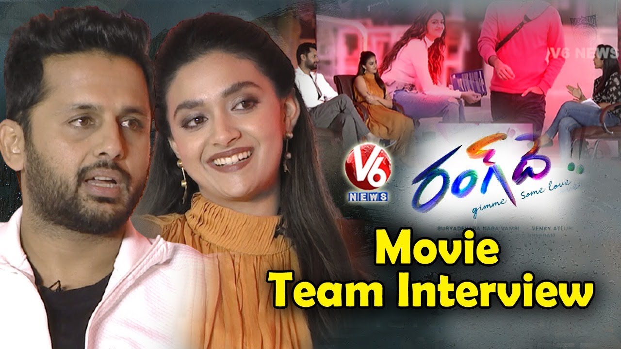 Rang De Team Special Chit Chat | Rang De Team Exclusive Interview | Nithiin | Keerthi Suresh | V6