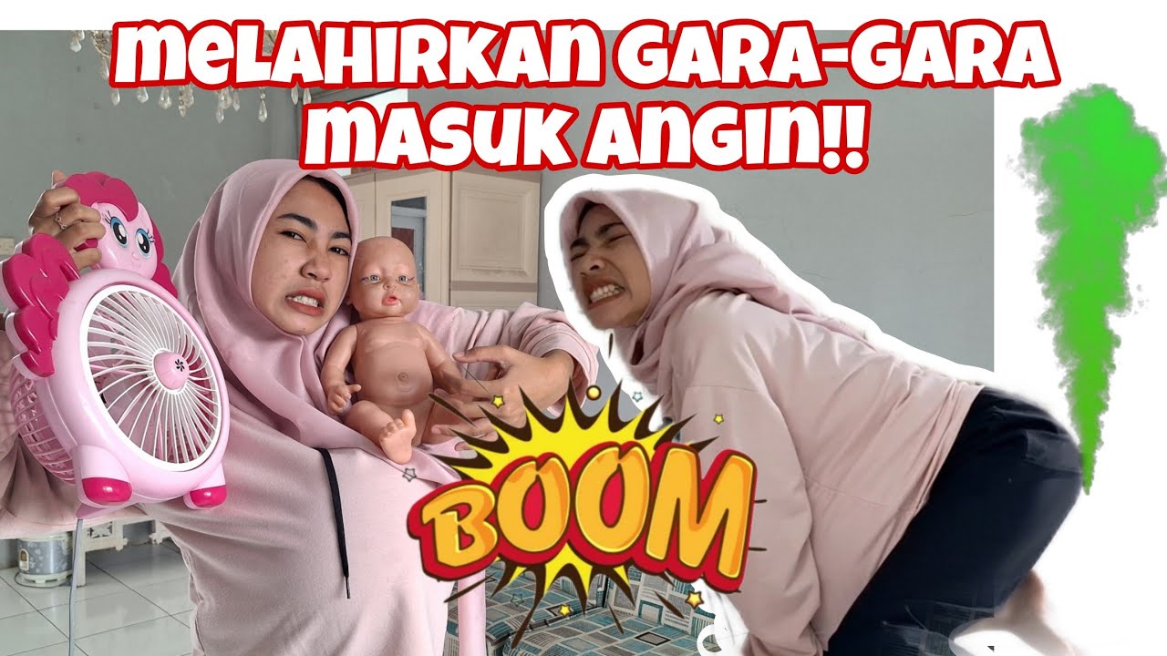 DRAMA TIBA TIBA PERUT HAMIL BESAR GARA GARA MAKAN ANGIN KIPAS