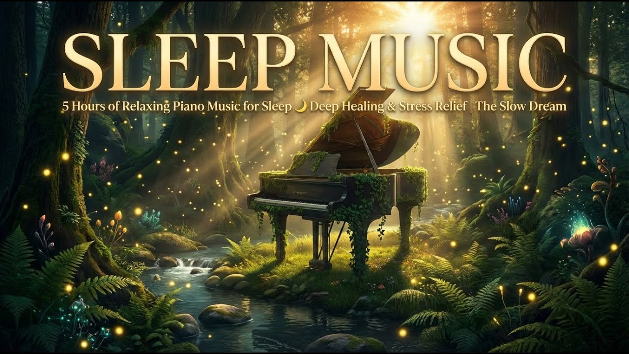 5 Hours of Relaxing Piano Music for Sleep 🌙 Deep Healing & Stress ...