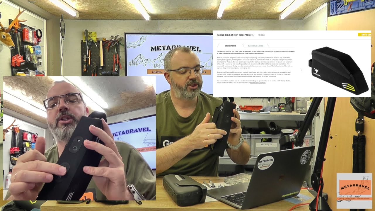 Meine vier Top Tube Bags