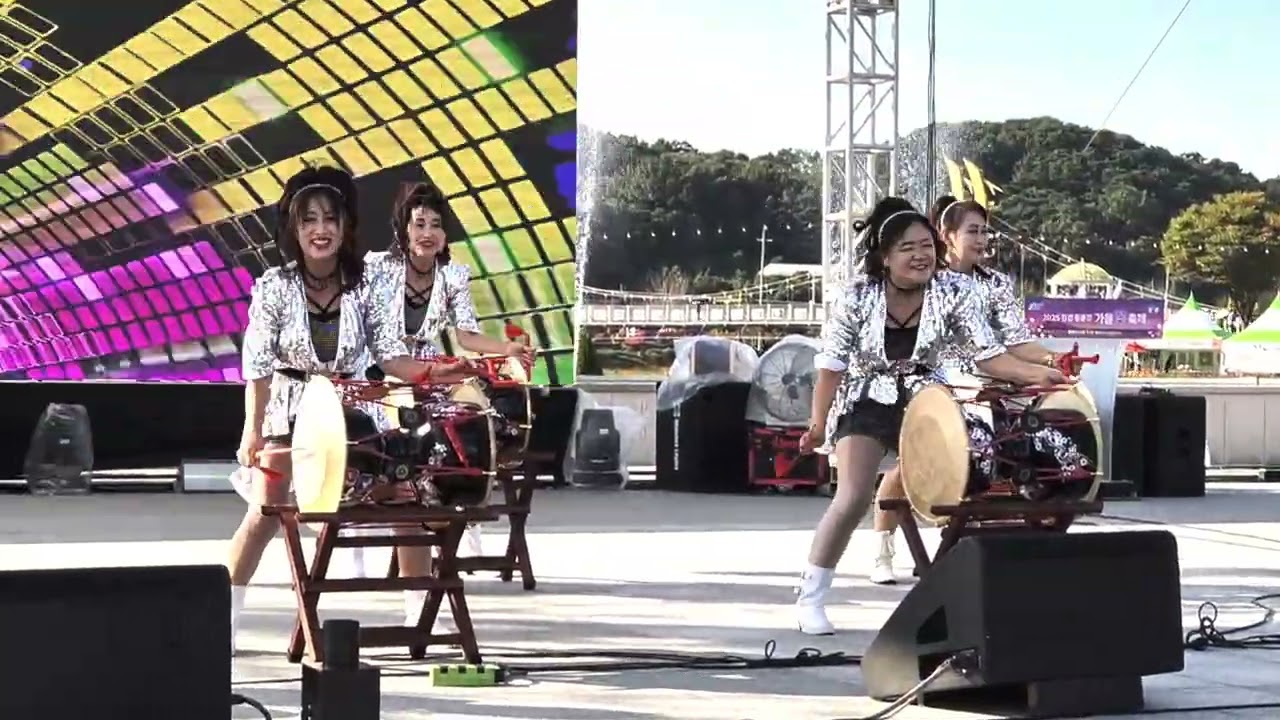 장성읍 주민자치센타 김정님 반디고고 장구팀의 발표회