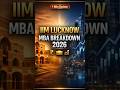IIM Lucknow Review under 1 Minute | MBA Fees, Cutoff &amp; Placements 💰 #cat2026 #mba2026 #shorts
