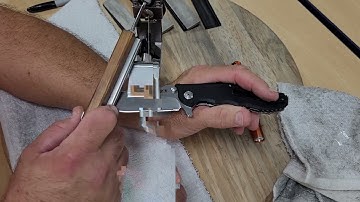 ZT 0562 S35VN reprofile and full sharpening on the KME. Step by step with discussion and tips.