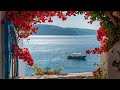 Traditional greek style music with beautiful travel scenery of greece