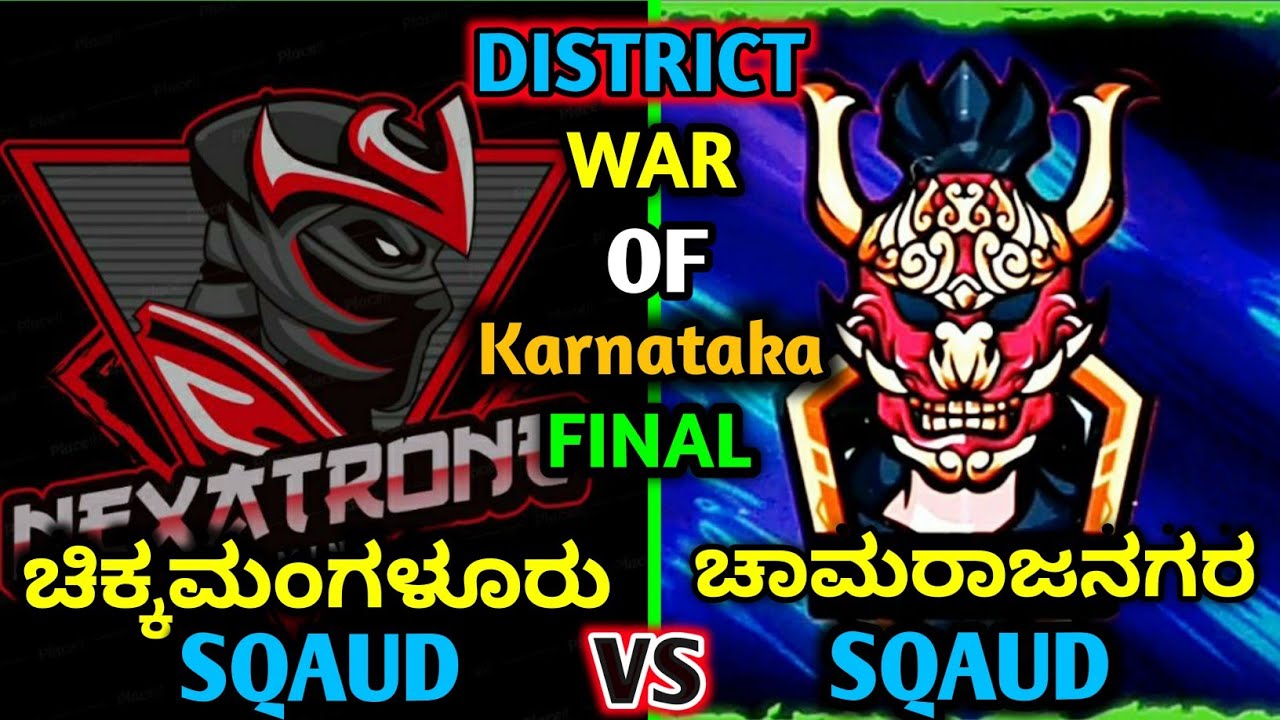 Karnataka District War Final Match Free Fire Kannada