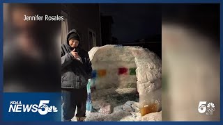 Cold Snap Leads to News5 Viewers Building Igloos