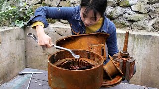 💡Genius Girl Repairs A Scrapped Generator And Gives The Discarded Parts New Life! | Linguoer