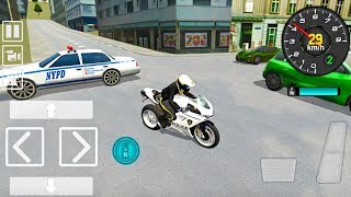 Police Motorbike Driving Simulator - Android Gameplay FHD screenshot 2