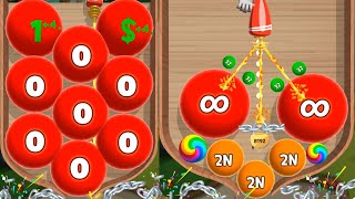 laser bubbles 3d vs alphabet jelly puzzle - Blob Merge 3D 2048 Gameplay level up ball new update screenshot 2