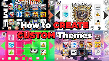 How to CREATE CUSTOM Themes for Wii U! (Aroma Enviroment)