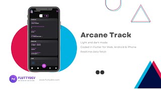 Arcane Track App Flutter | NFT | Crypto charts | API FLUTTYDEV