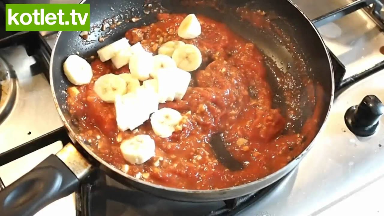 Kurczak w czekoladzie z bananami KOTLET.TV (HD) YouTube