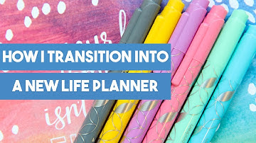 How I Transition Into a New Life Planner
