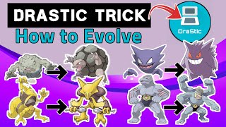 DRASTIC TRICK:Pokemon Diamond&Pearl,HGSS | How to Evolve Machoke,Kadabra,Haunter & Graveler