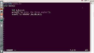 C program to check whether three angles of triangle is valid or not