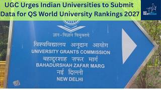 UGC Urges Indian Universities to Submit Data for QS World University Rankings 2027 #ugc #QSWorld