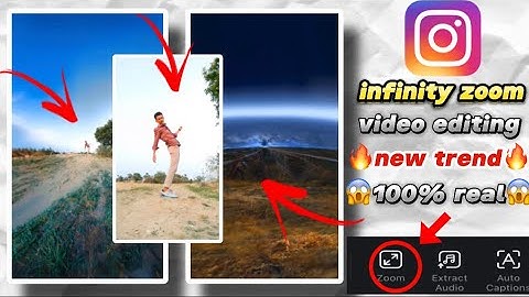 Infinity zoom video editing | instagram trending video editing tutorial | How I Create This🔥😱