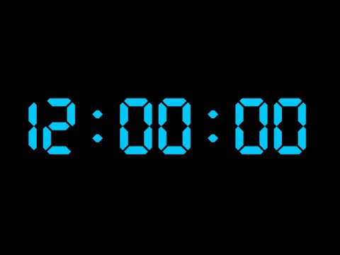 12 Saatlik Geri Sayım Sayacı / Twelve Hour Countdown Timer