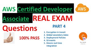 PART 4-AWS Certified Developer Associate Real Certification Questions screenshot 5