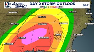 13WMAZ+ Weather Impact Stream: Meteorologist David Guerrero breaks down latest on potential severe s