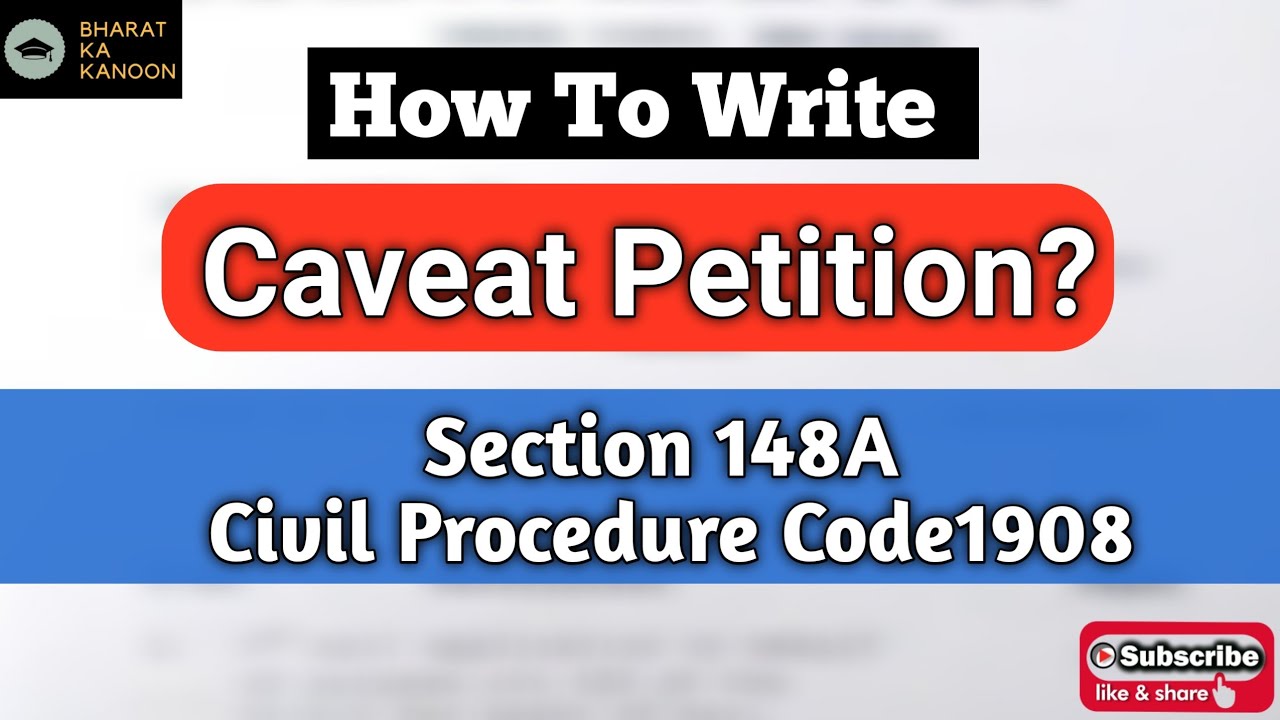 caveat application format