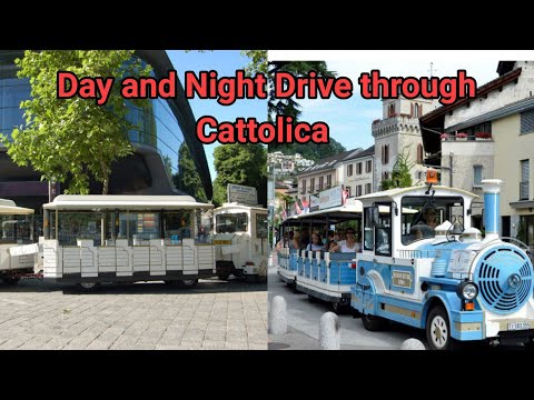 What the city of Cattolica looks like during the Day and Night